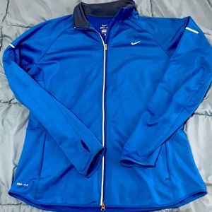 Women’s Nike DriFit Zip up Jacket Blue XL